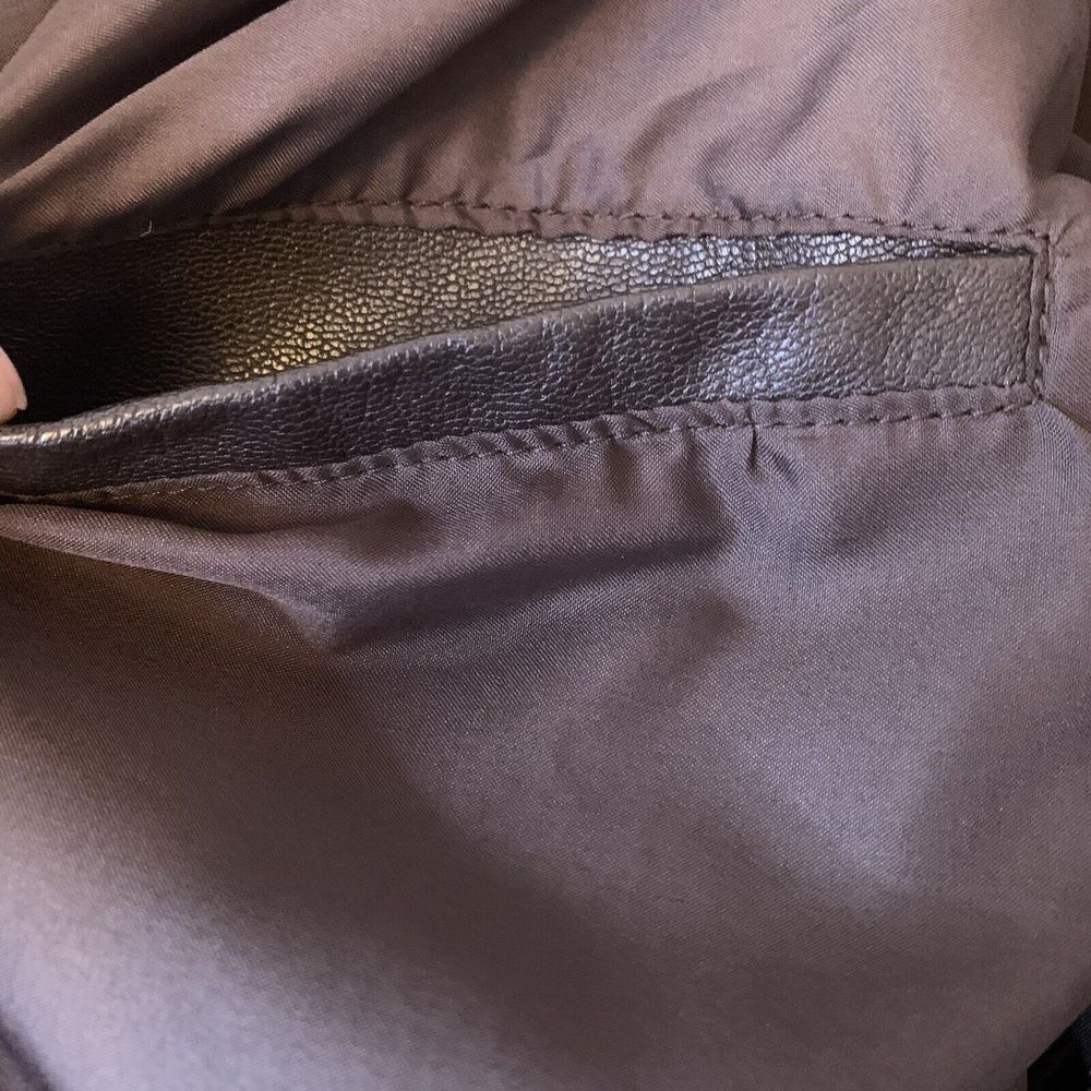 Vanguard Leather of America Jacket Mens Large Bomber Flight Brown Zip Front Coat - Picture 13 of 13